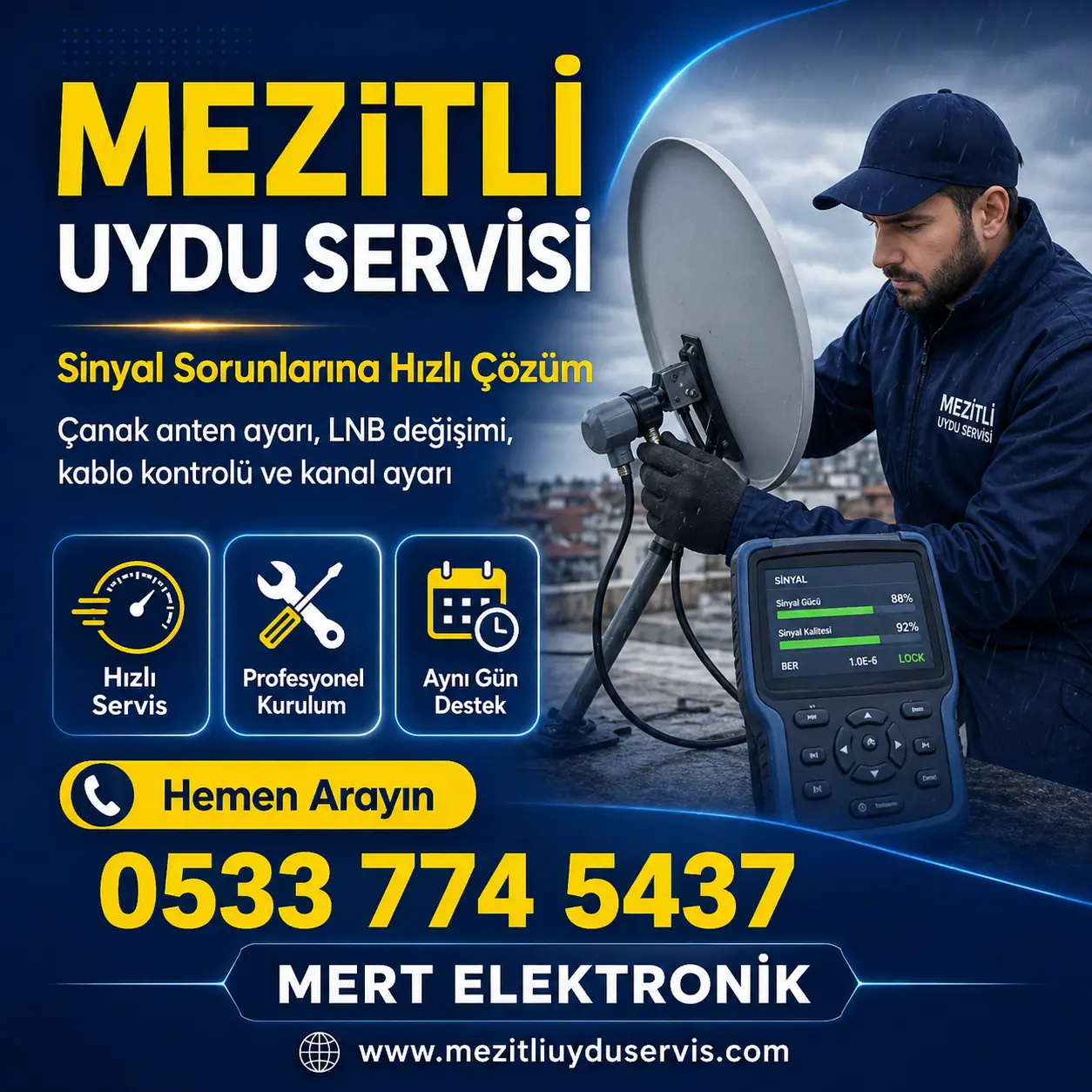 Uydu Ayarı ve Arıza Servisi