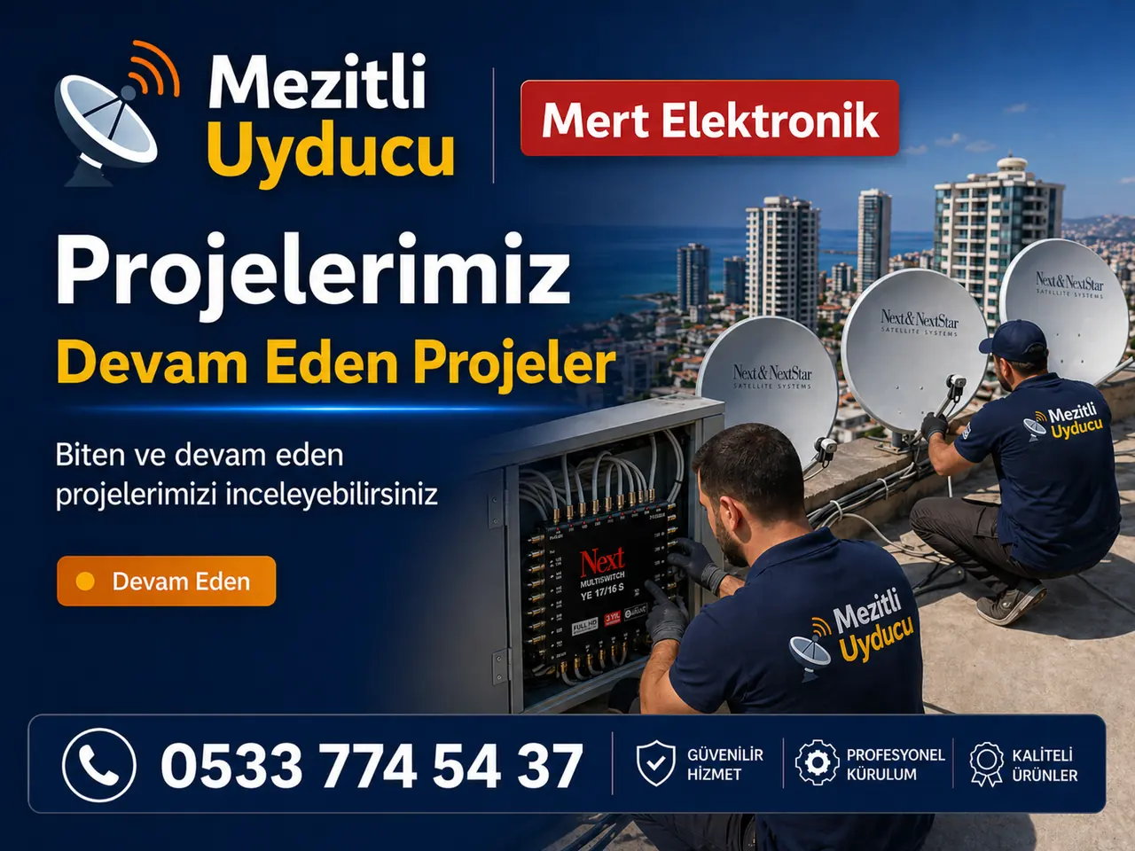Yazlık ve Site Uydu Servisi