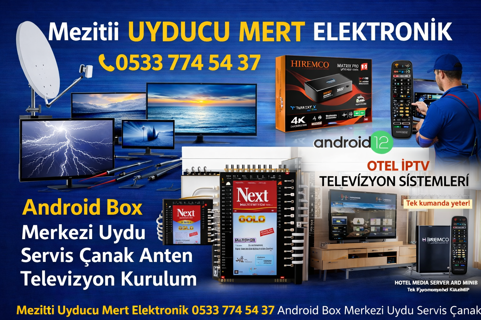 Mezitli Uyducu merkezi uydu ve android box servis gorseli